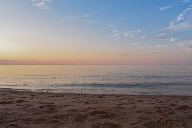 Beach at sunset