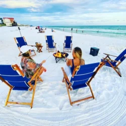 girls enjoying at beach